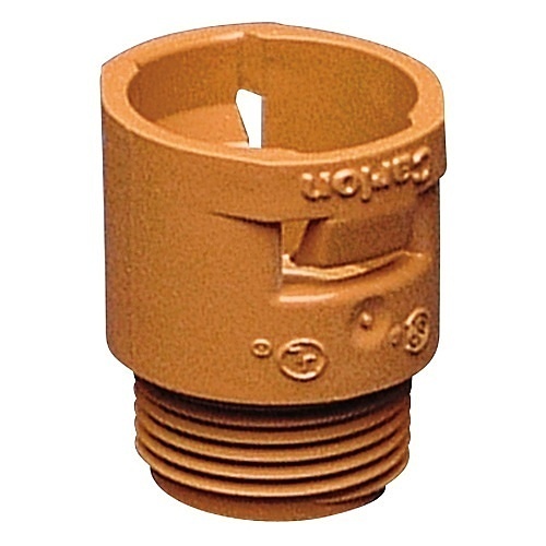 ABB SCA243F PVDF Threaded Adapter, 1"x1.66", Orange