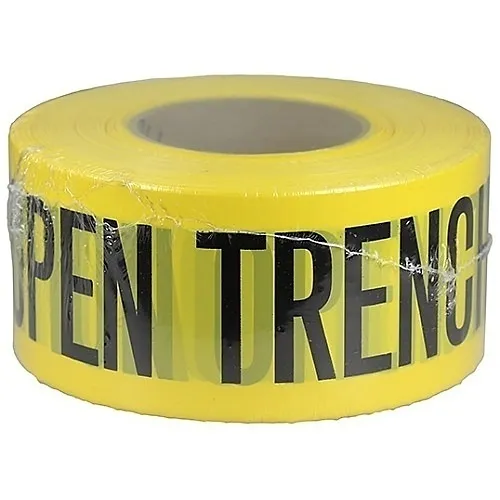 Dottie BT19 Caution Open Barricade Tape, 3-Inch by 1000-Foot, Yellow