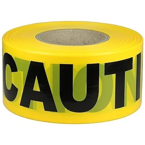 Dottie BT5 Caution Barricade Tape, 3-Inch by 1000-Foot, Yellow