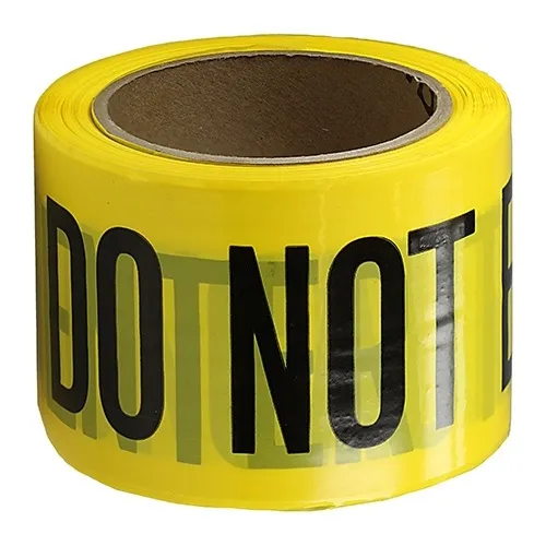 Dottie BT8X3 3-Inch by 300-Foot Yellow Barricade Tape with 'DO NOT ENTER' Message