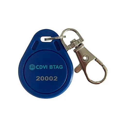 CDVI BTAG25 Key Ring Badge Key Tag, 25-Pack, Blue