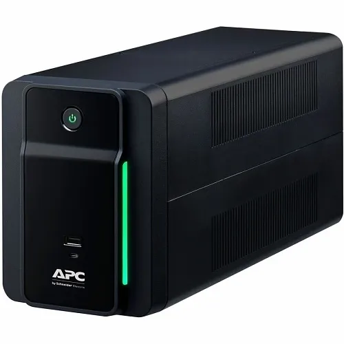 APC BVK750M2 Back UPS, 750VA/410W, Tower, 120V, 4x NEMA 5-15R Outlets, USB Type A + C Ports, User Replaceable Battery