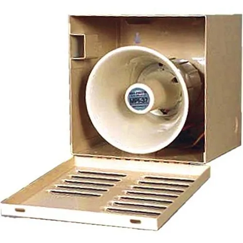 Mier BW-113C Outdoor Speaker/Siren Enclosure, 7.25" 7.25" 6.25", Camel