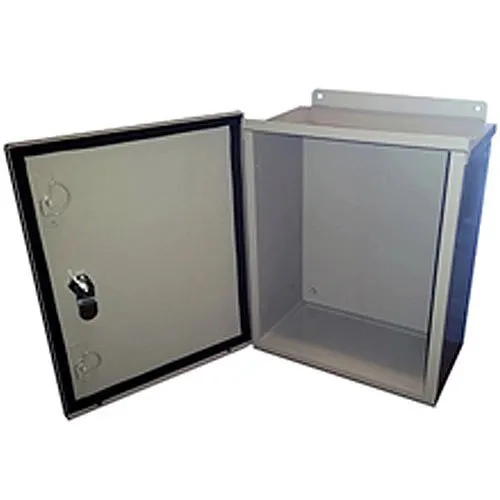 Mier BW-119LBP Outdoor Enclosure with Rain-Shield, Gasket and Exterior Mounting Ears, 10" 12" 6", Removable Back Panel