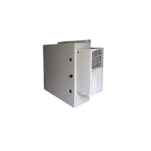 Mier BW-1248ACESS 24"x24"x8" NEMA 4X Stainless Steel Enclosure with 800 BTU AC Unit, Thermostat, Gray