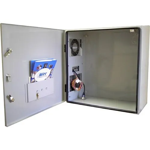 Mier BW-124ACE Outdoor Temperature Controlled Electrical Enclosure, 24" 24" 12"