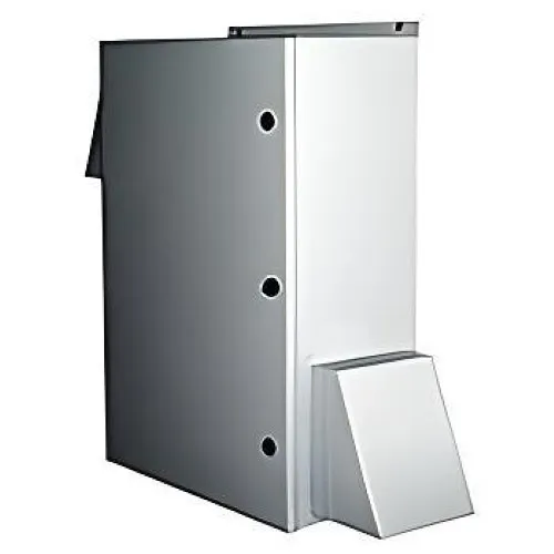 Mier BW-136FCSS Fan-Cooled Enclosure, Outdoor, NEMA 3R, 24x36x12", Stainless steel, Gray