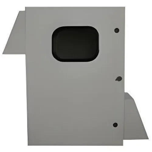 Mier BW-136FCW Metal Enclosure with Internal Removable 22" W x 34" H Back-Panel, Door with Window, NEMA Type 3R Outdoor 24" W x 36" H x 12" D, Gray