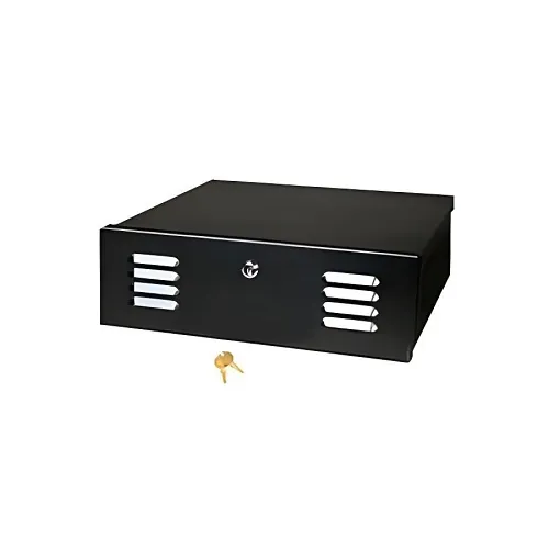 Mier BW-201-12V DVR/VCR Lock Box, 12V Fan, 16x5x16