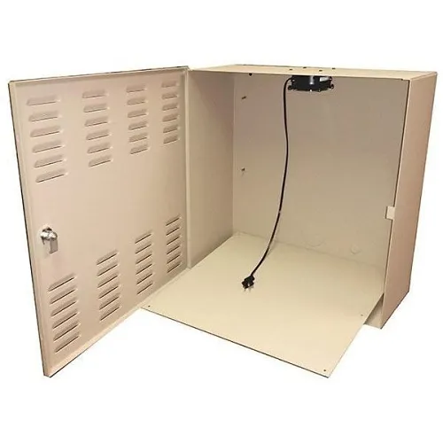 Mier BW-202B Indoor Wall-Mount DVR/NVR Lockbox with Fan, 20x20x8", Beige