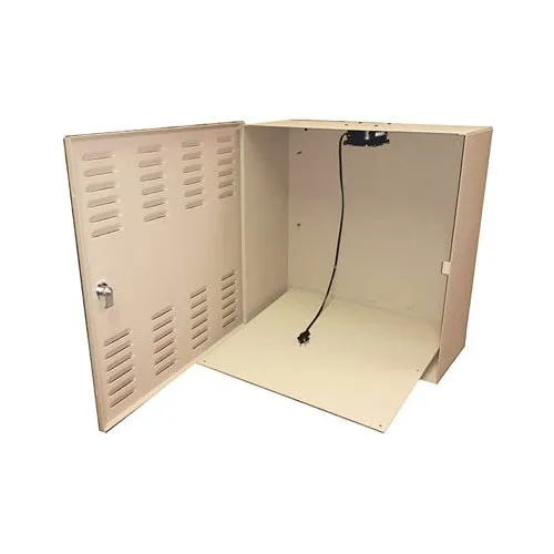 Mier BW-202BLK Wall Mount NVR-DVR Lockbox with Fan, Black