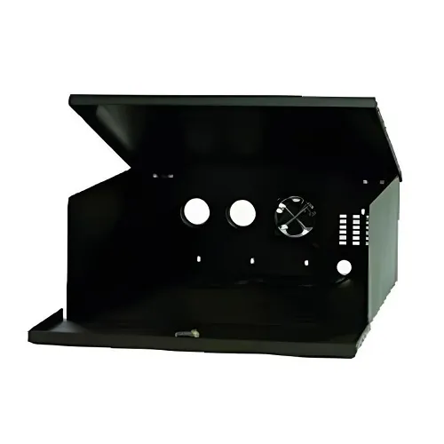 Mier BW-224NL Indoor DVR LockBox with Fan, No Lock, NEMA Type 1, 20" x 8" x 24", Black