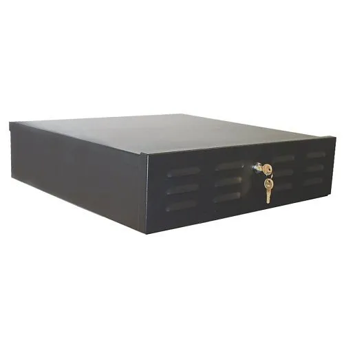 Mier BW-225 Indoor Fan-Ventilated Lockbox, 20" 5" 20", Black