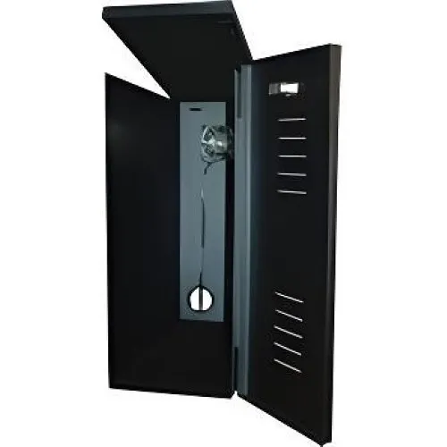 Mier BW-240 Indoor Fan-Ventilated NVR/DVR/CPU Lockbox, 8 x 20 x 20", Black