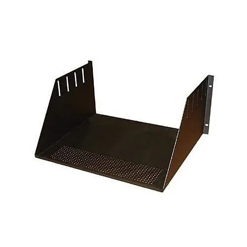 Mier BW-3RU Rack-Mount Shelf, 19"W 5"H 24"D, Black