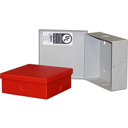 Mier BW-97RUL Indoor Electrical Enclosure, UL Listed, 5.25" 5.25" 2", Red