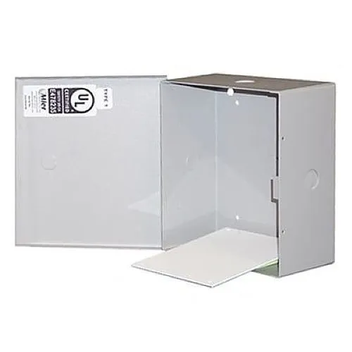 Mier BW-98BPGUL 5"x7" 14-Gauge Removable Back Panel, White
