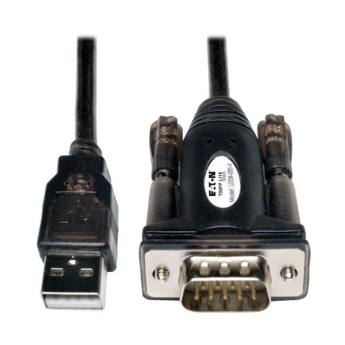 Eaton Tripp Lite U209-000-R USB-A to Serial RS232 (DB9) Adapter Cable, (M/M), 5' (1.52m)