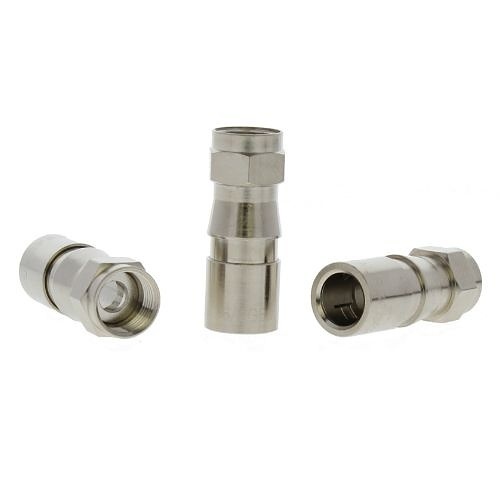 IDEAL 92-641 Z6F RG-6 Quad Compression Connector, 50-Pack