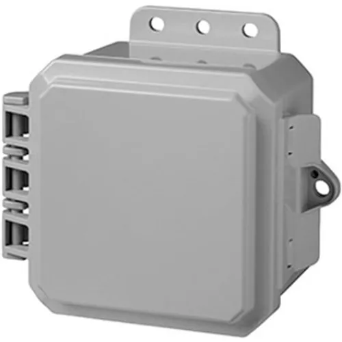 Mier BW-L443 Outdoor Polycarbonate Electrical Enclosure, UL Listed, Solid Door, 4" 4" 3", Gray