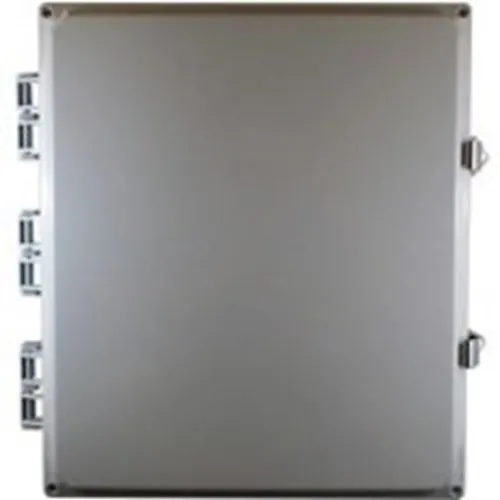 Mier BW-SL16147 NEMA, Polycarbonate Outdoor Enclosure, Stainless-Steel Latch, Standard Door, 14" 7" 16", Gray
