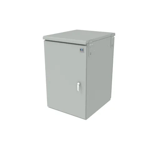 Great Lakes BXSB04-16U36-GY-00-AC010-115 Single Bay Outdoor Rated Cabinet to Support EIA Equipment, 16U, Gray