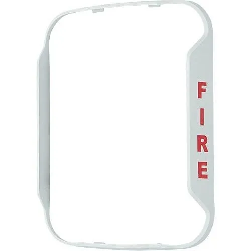 System Sensor BZSPW-F L-Series BZSPR Wall Mount Speakers and Speaker-strobes White Bezel Kit, 'FIRE' Legend