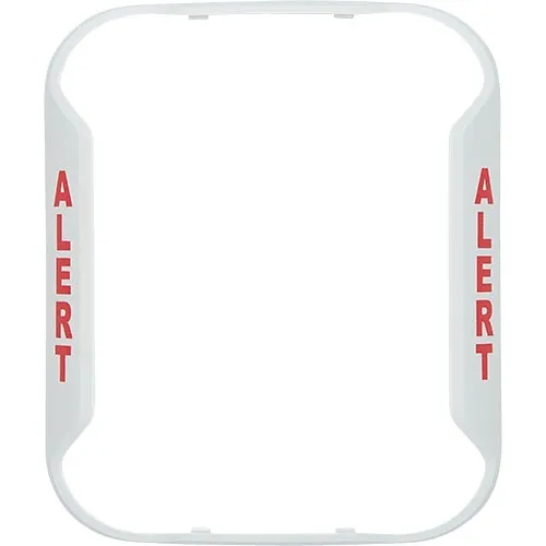 System Sensor BZW-AL L-Series BZW, Wall White Bezel Kit, for Wall Mount Horns, Strobes and Horn Strobes, "ALERT" Marking, 5-Pack
