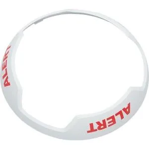 System Sensor BZWC-AL L-Series BZWC White Bezel Kit for Ceiling Mount Strobes and Horn Strobes, "Alert" Marking