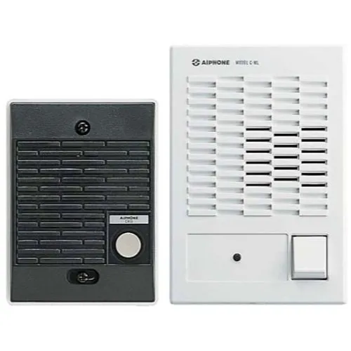 Aiphone C-123L/A ChimeCom Door Answering Intercom System Set, 2-Piece, Includes C-D Door Station, C-ML/A Master Station