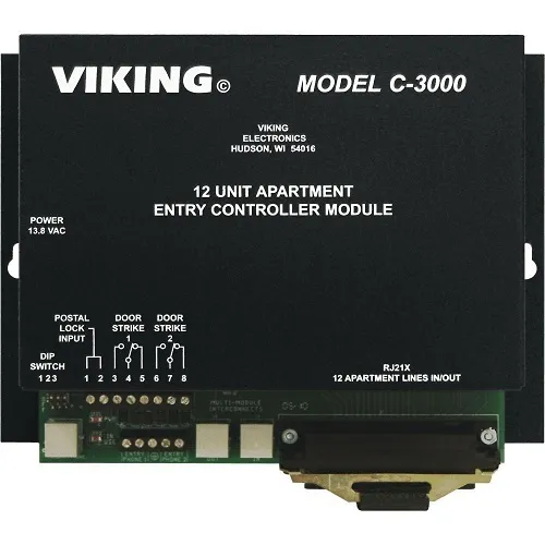 Viking C-3000 12-Unit Apartment Entry Controller