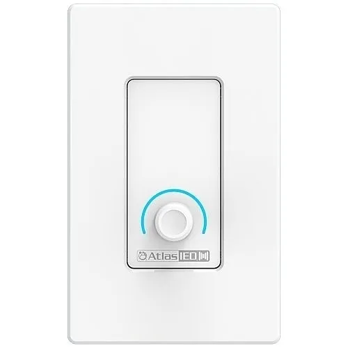 AtlasIED C-V-US Atmosphere Wall Plate Volume Controller, White