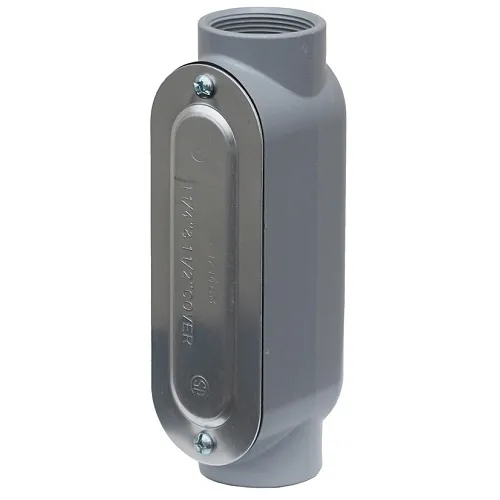 Dottie C125CG Conduit Adapter, 1-1/4" Threaded Conduit Body with Cover and Gasket