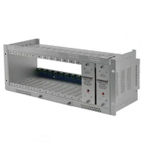 ComNet C2-US Rack Mount Card Cage with Redundant Power Supply, 19" Rack, US AC Power Cord