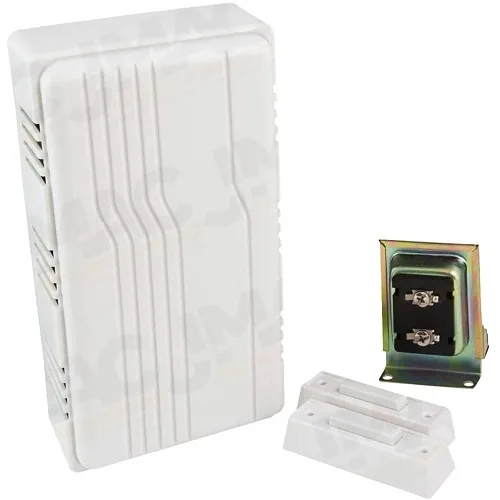 Edwards Signaling C212W-2L Builders Chime Kit, Plastic, White