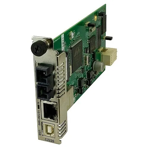 Lantronix C2220-1014 ION Fast Ethernet Remotely Managed NID Module, 1310 nm Single Mode SC, 16.0 dB