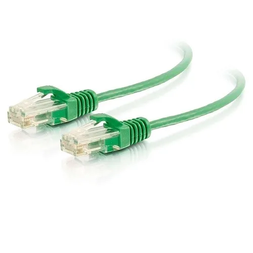 C2G C2G02223 Cat6 Snagless UTP Slim Ethernet Network Patch Cable, 6' (1.8m), Green