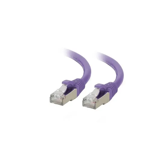 C2G C2G07399 Cat6A Patch Cable Series 6' Snagless Shielded Ethernet Network Cable, Purple