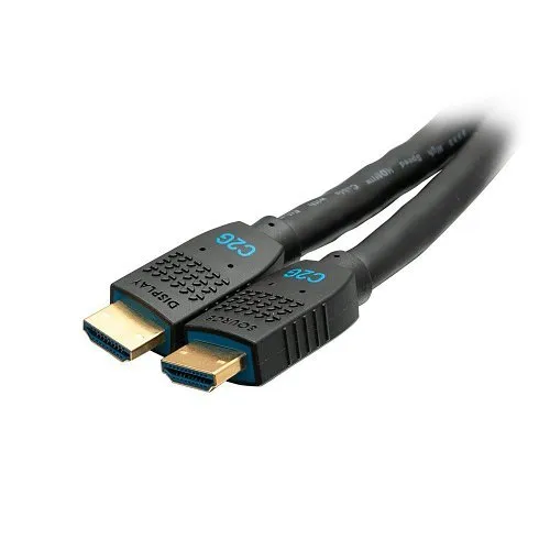 C2G C2G10381 Performance Series Ultra Flexible High Speed HDMI Cable with Ethernet, In-Wall CMG Rated, 4K 60Hz, M/M, Black, 20'