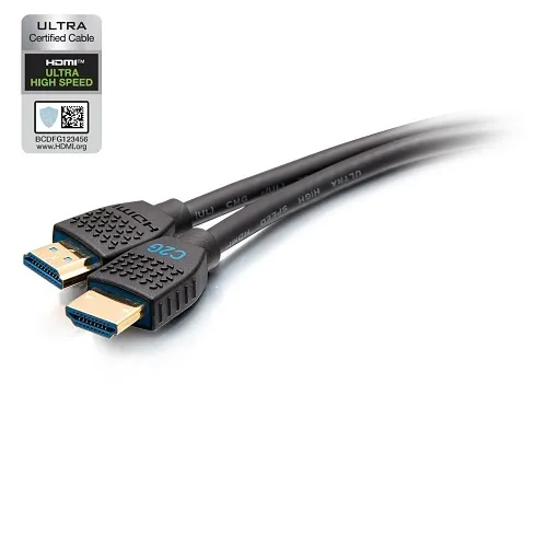 C2G C2G10454 Performance Series Ultra High Speed HDMI Cable with Ethernet, In-Wall CMG Rated, 6', 60Hz, M/M, Black