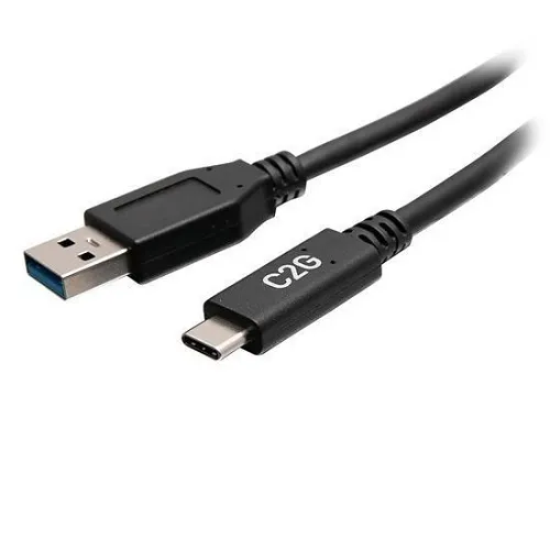 C2G C2G28876 USB-C Male to USB-A Male Cable, USB 3.2 Gen 1, 5Gbps, 1.5' (0.46m)