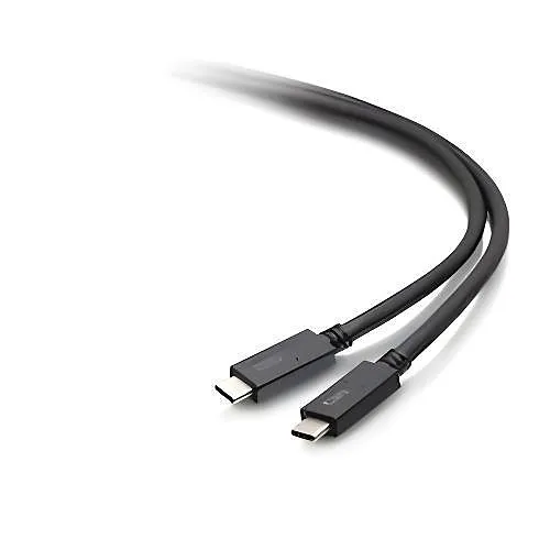 C2G C2G28883 USB Cable, 6.5' (2 Meters) USB 3.0 Type C Male-to-Male, Supports 3A Current