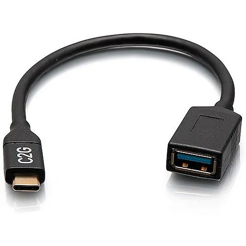 C2G C2G29515 USB-C Male to USB-A Female Adapter Converter, USB 3.2 Gen 1, 5Gbps