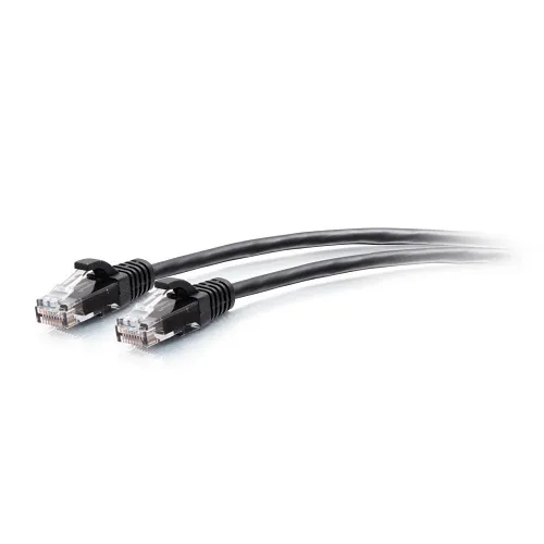 C2G30140 2' (0.6m) CAT6A Snagless Unshielded (UTP) Slim Ethernet Network Patch Cable, Black