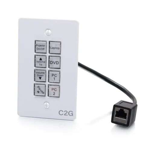 C2G C2G50348 In-Wall AV 8-Button Control Panel