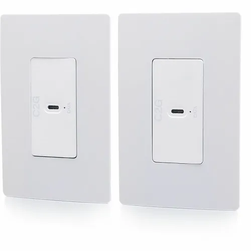 C2G C2G54275 Superbooster USB Camera Extender Over CAT Single Gang Wall Plate to Single Gang Wall Plate Kit