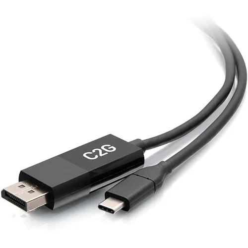 C2G C2G54475 6' 4K 60Hz 5Gbps USB-C to DisplayPort Adapter Cable, Black