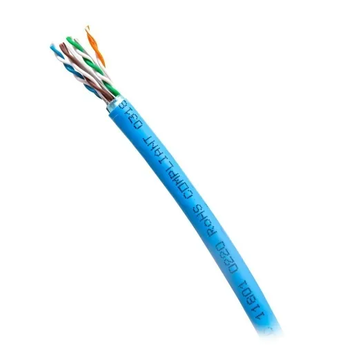 C2G C2G56040 Cat6 Shielded Bulk Ethernet Cable, 23 AWG, 1000' Riser CMR, Blue