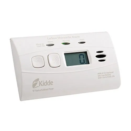 Kidde C3010D DC Carbon Monoxide Alarm with Digital Display and 10 Year Sealed Battery