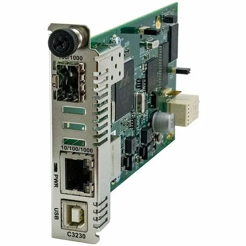 Lantronix C3230-1040 Media Converter, 10/100/1000B, 10/100/1000BASE-T to 1x SFP